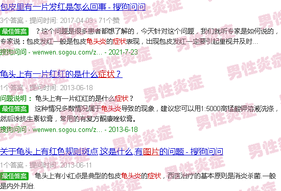 汕头龟头炎症状图片对照
