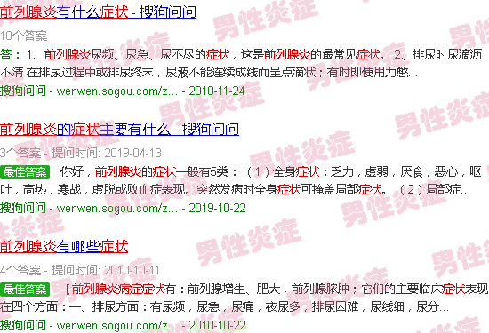汕头前列腺炎症状