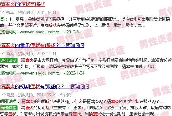 汕头精囊炎症状表现有哪些