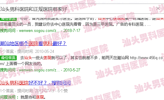 汕头男科医院和*医院哪家好