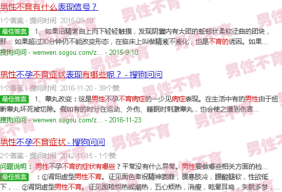汕头男人不育的症状有哪些