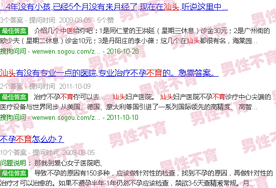 汕头不育中医诊断