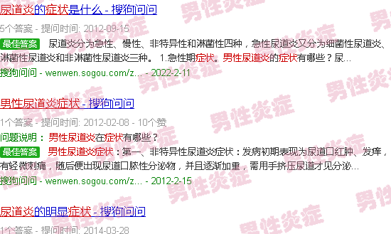 汕头男士尿道炎症状