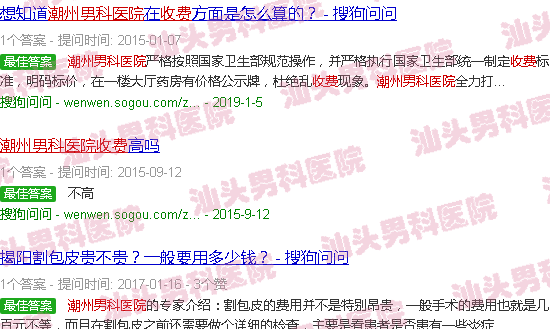 汕头潮州男科医院收费为何这么贵