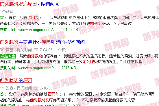 汕头前列腺炎发病原因