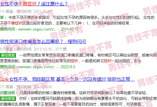 汕头不育症状