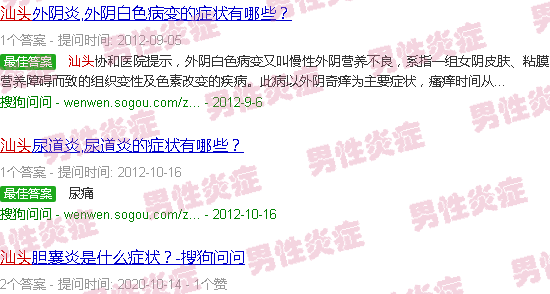 汕头炎症的表现