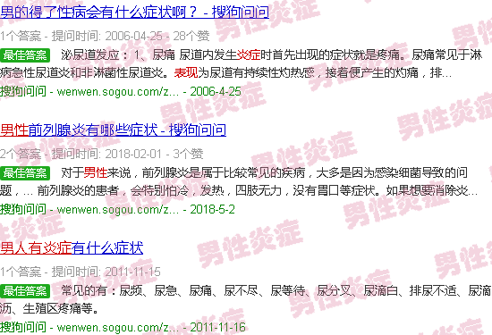 汕头男人有炎症的表现