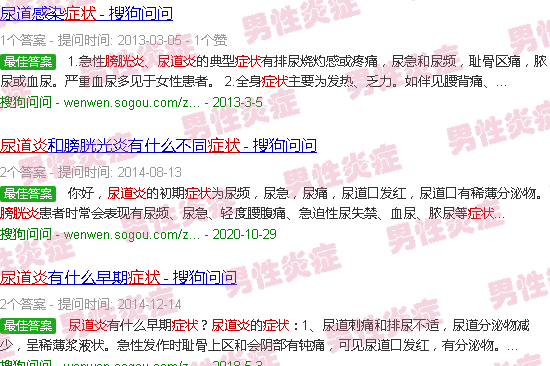 汕头尿道炎膀胱炎症状
