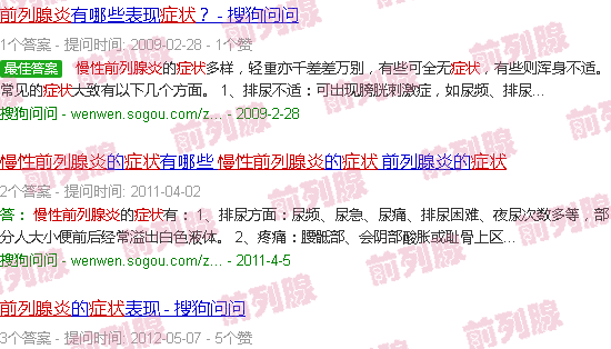 汕头慢性前列腺炎八大症状