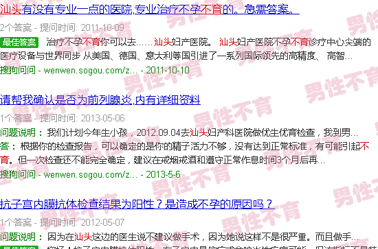 汕头怎么判断不育