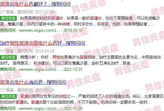 汕头男性尿路炎症吃什么药
