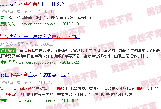 汕头不孕不育是怎样引起的