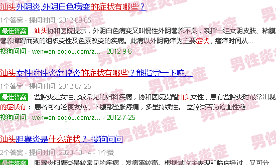 汕头炎症的症状有哪些