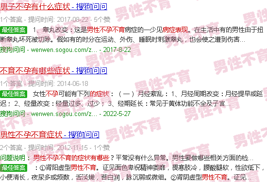 汕头男人不孕不育的症状表现有哪些