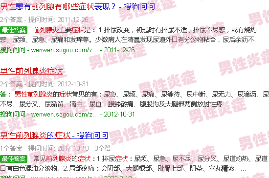 汕头男士前列腺炎症状有哪些