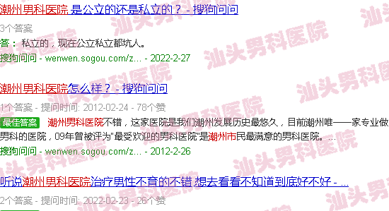 汕头潮州男科医院属于*医院吗