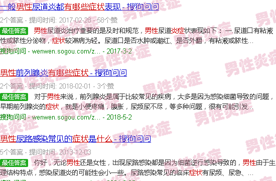 汕头男人有炎症有什么症状