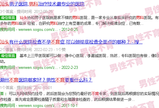 汕头男科不育