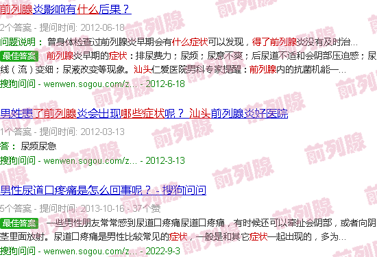 汕头得了前列腺是什么症状