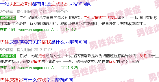 汕头男尿道炎症状表现
