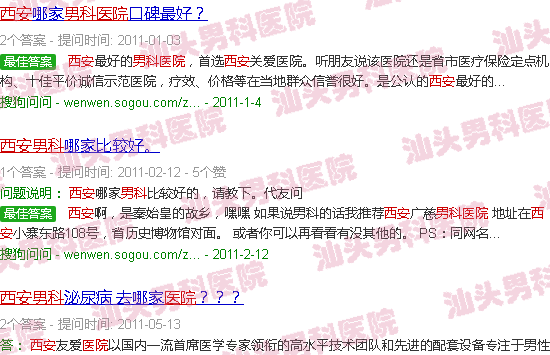 汕头西安男科医院