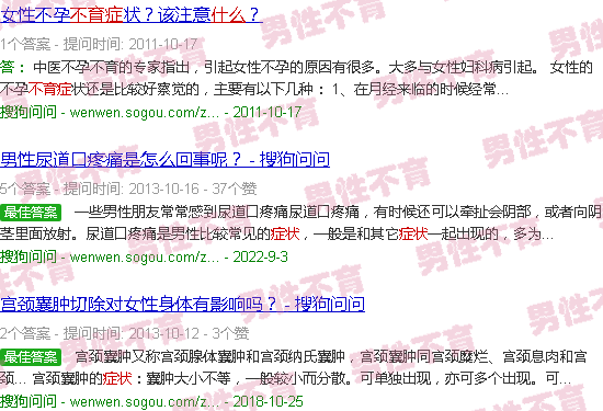 汕头不育症有哪些症状