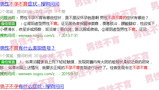 汕头男生不孕不育的征兆