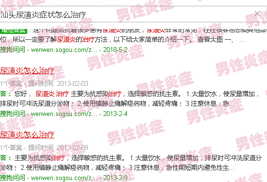 汕头尿道炎症状怎么治疗
