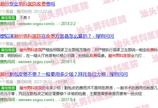 汕头潮州男科医院收费高吗