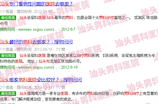 汕头治疗男科医院