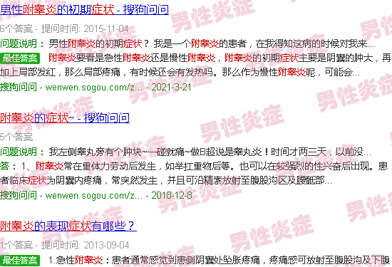 汕头附睾炎症状图片