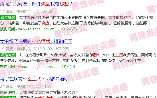 汕头生殖系统炎症什么症状