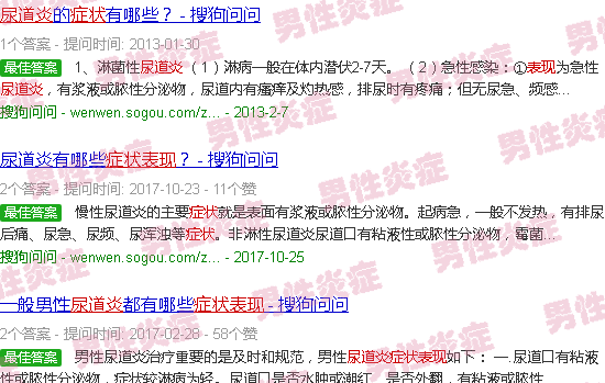 汕头尿炎症状表现