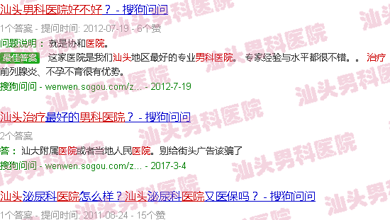 汕头男科医院真的能治疗好吗