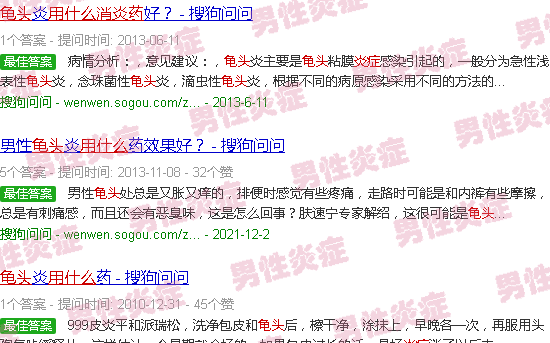 汕头龟头炎症用什么消炎药