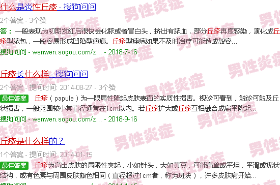 汕头炎症性丘疹是什么样子?
