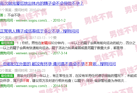 汕头射精后不育