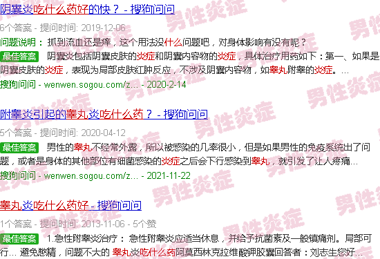 汕头睾丸有炎症吃什么药好