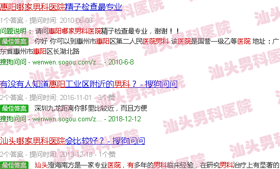 汕头惠阳男科医院有哪家
