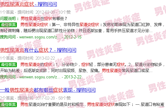 汕头尿道炎症状男