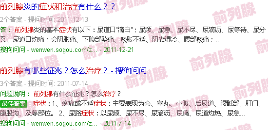 汕头前列腺症状与治疗方法