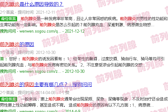 汕头前列腺炎 病因