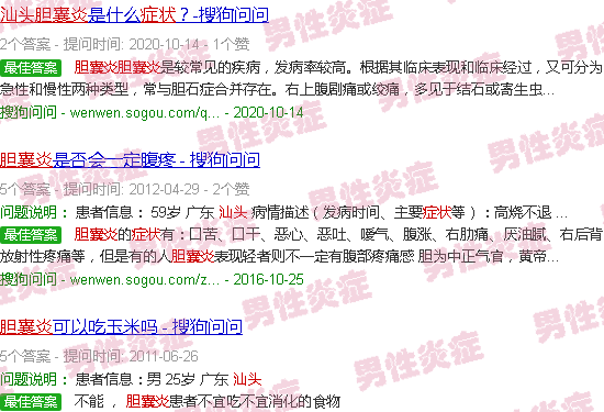 汕头胆囊炎症状
