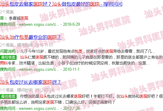 汕头治包茎男科医院