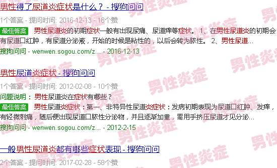 汕头男性尿管炎症状
