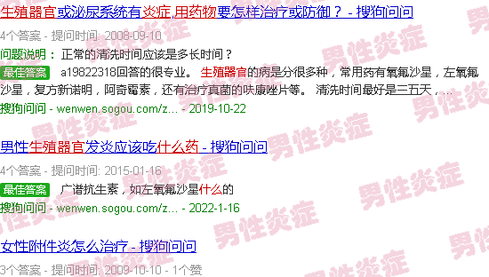 汕头生殖器官炎症用什么药