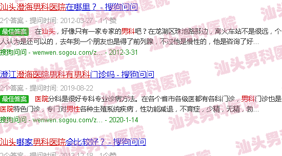 汕头医院男澄海有男科医院吗?