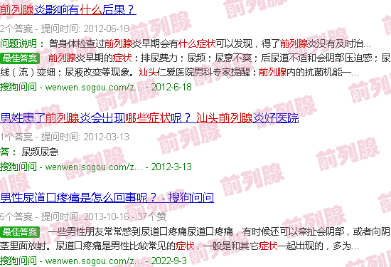汕头前列腺是什么症状