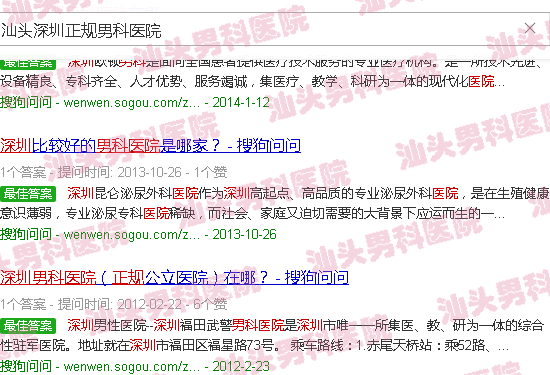 汕头深圳*男科医院
